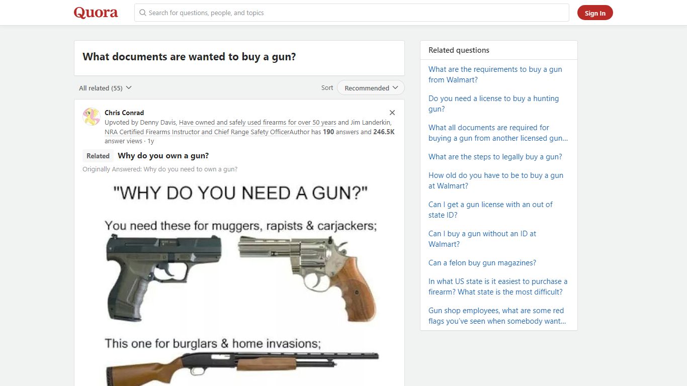 What documents are wanted to buy a gun? - Quora